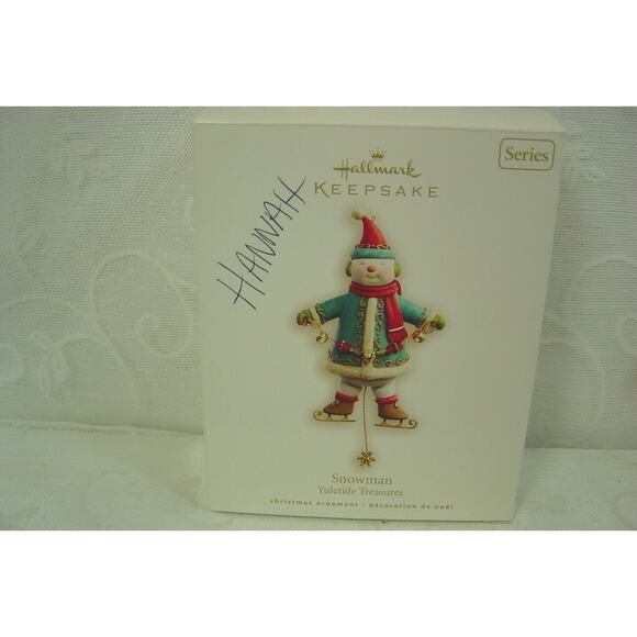 HALLMARK 2008 SNOWMAN YULETIDE TREASURES #3 IN SERIES - Picture 3 of 4